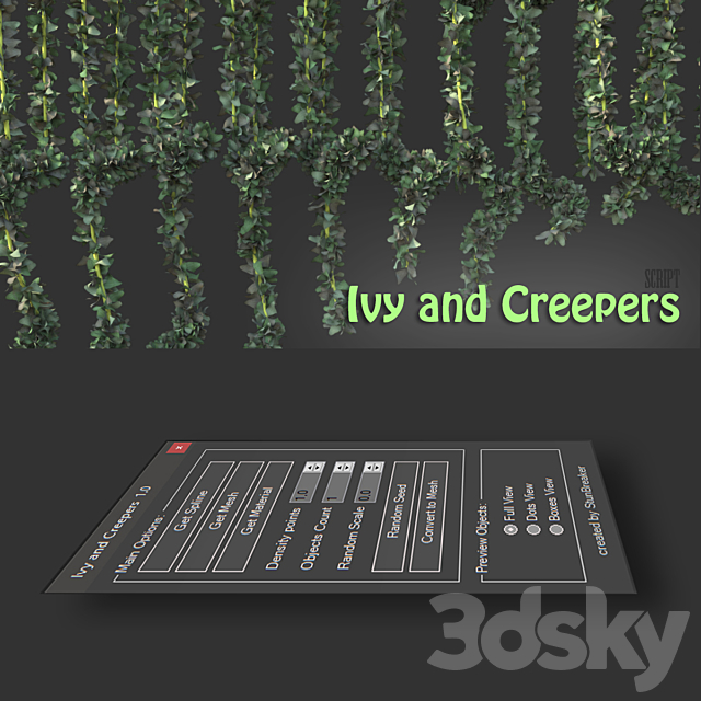 Ivy & Creepers v1.0 3ds Max - thumbnail 1