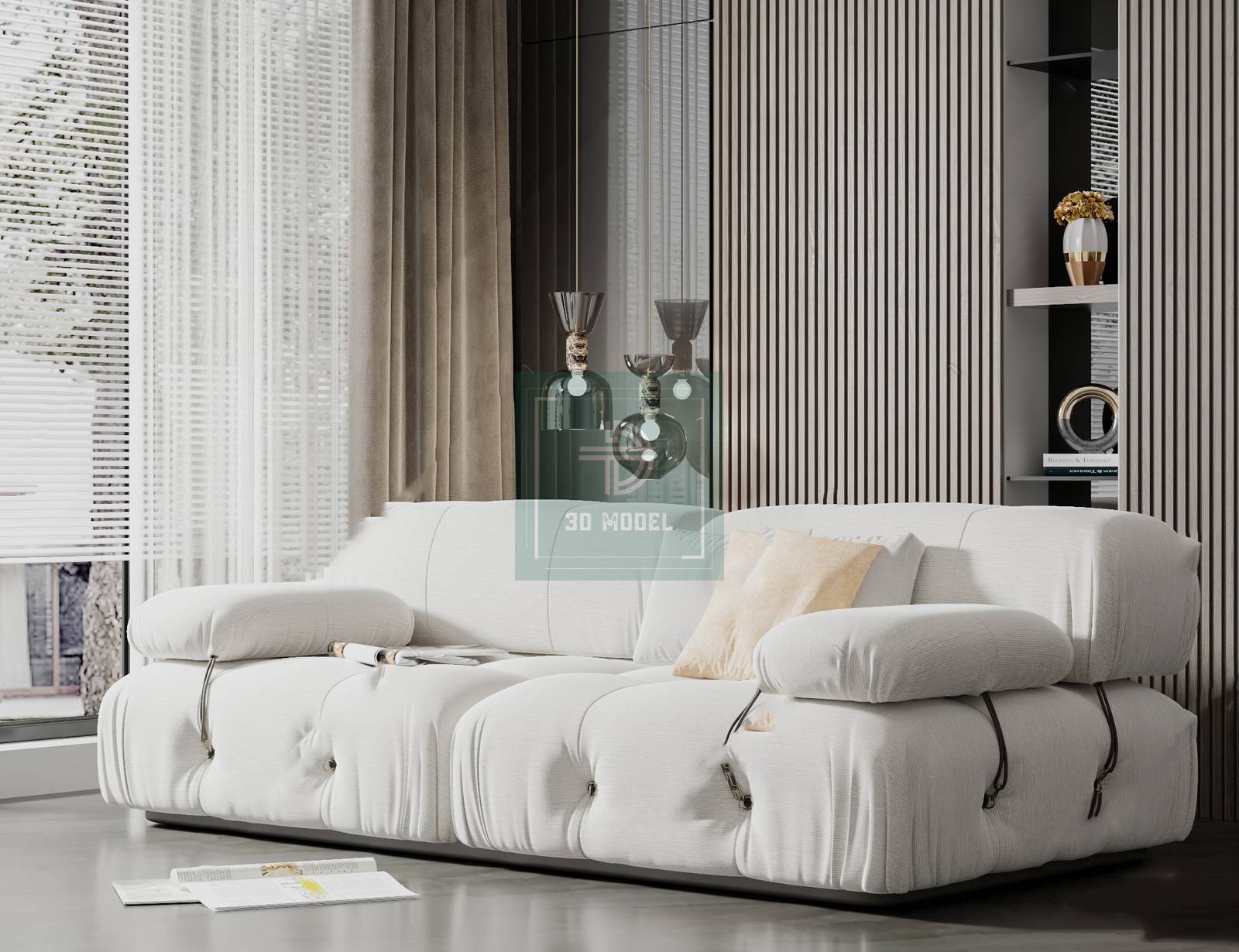 Sofa 3D Models – Modern Style – 084 - thumbnail 1