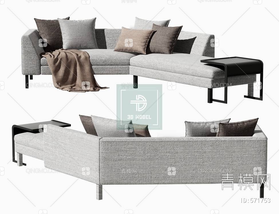 Sofa 3D Models – Modern Style – 093 - thumbnail 1