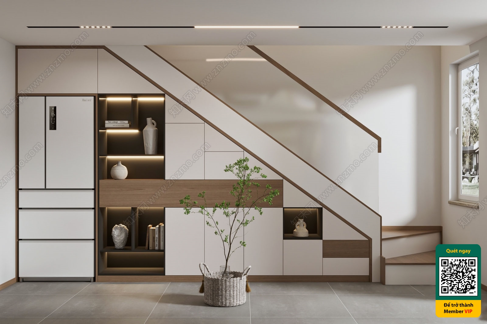 3DS MAX – STAIR – VRAY / CORONA – 3D MODEL – 4169 - thumbnail 1