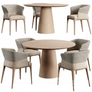 Dining Table Set – 3D – 009 - thumbnail 1