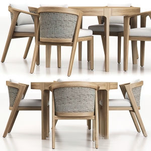 Dining Table Set – 3D – 017 - thumbnail 1