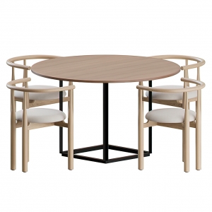 Dining Table Set – 3D – 020 - thumbnail 1