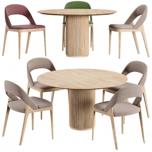 Dining Table Set – 3D – 033 - thumbnail 1