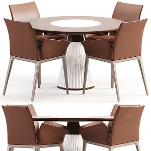 Dining Table Set – 3D – 045 - thumbnail 1