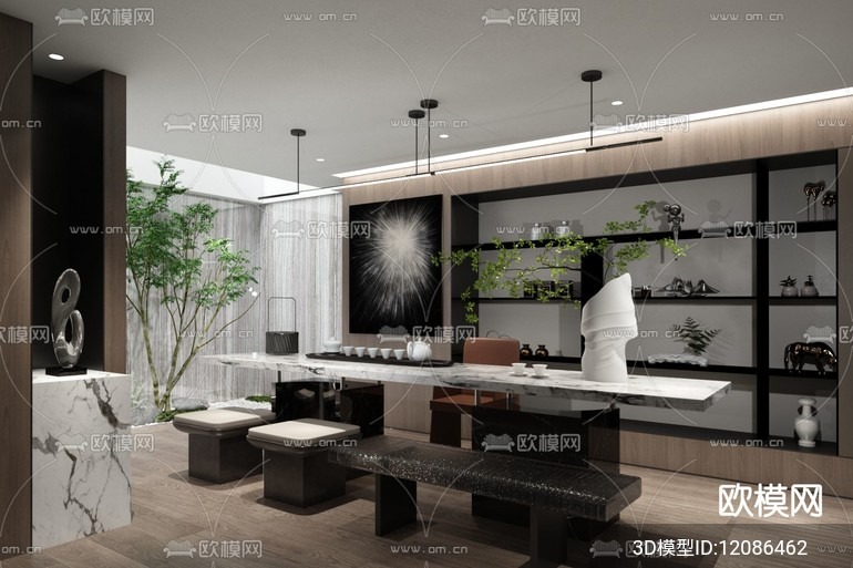 TEA ROOM – VRAY / CORONA – 3D MODEL – 2454 - thumbnail 1