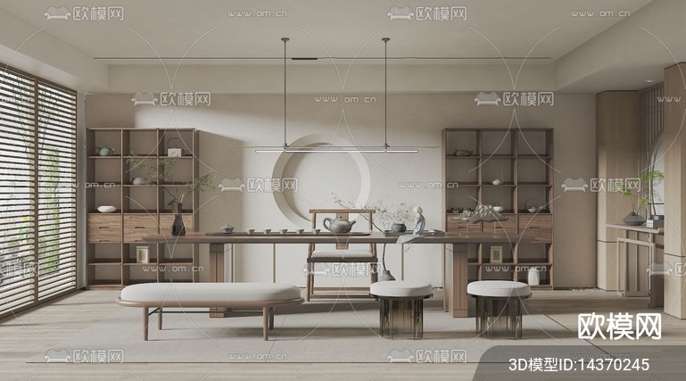 TEA ROOM – VRAY / CORONA – 3D MODEL – 2481 - thumbnail 1