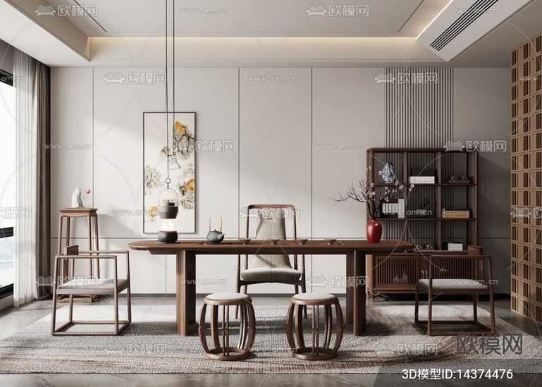 TEA ROOM – VRAY / CORONA – 3D MODEL – 2491 - thumbnail 1