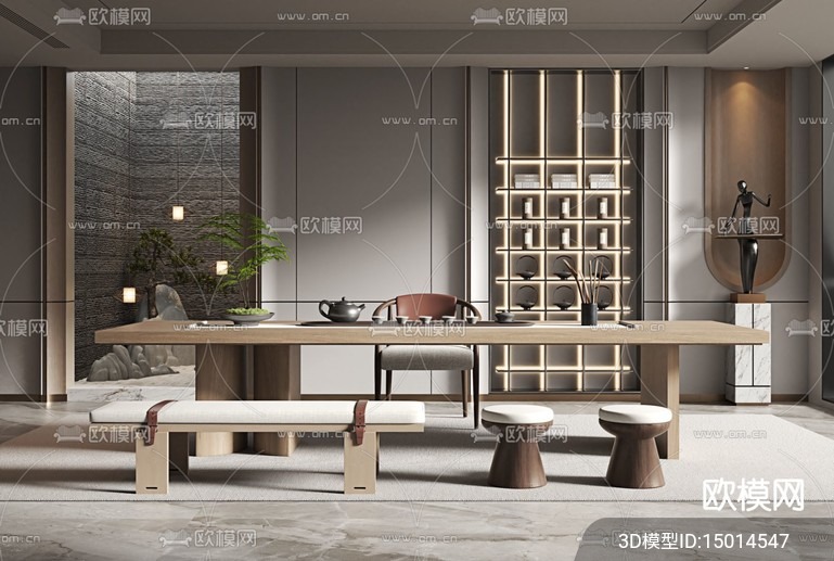 TEA ROOM – VRAY / CORONA – 3D MODEL – 2536 - thumbnail 1