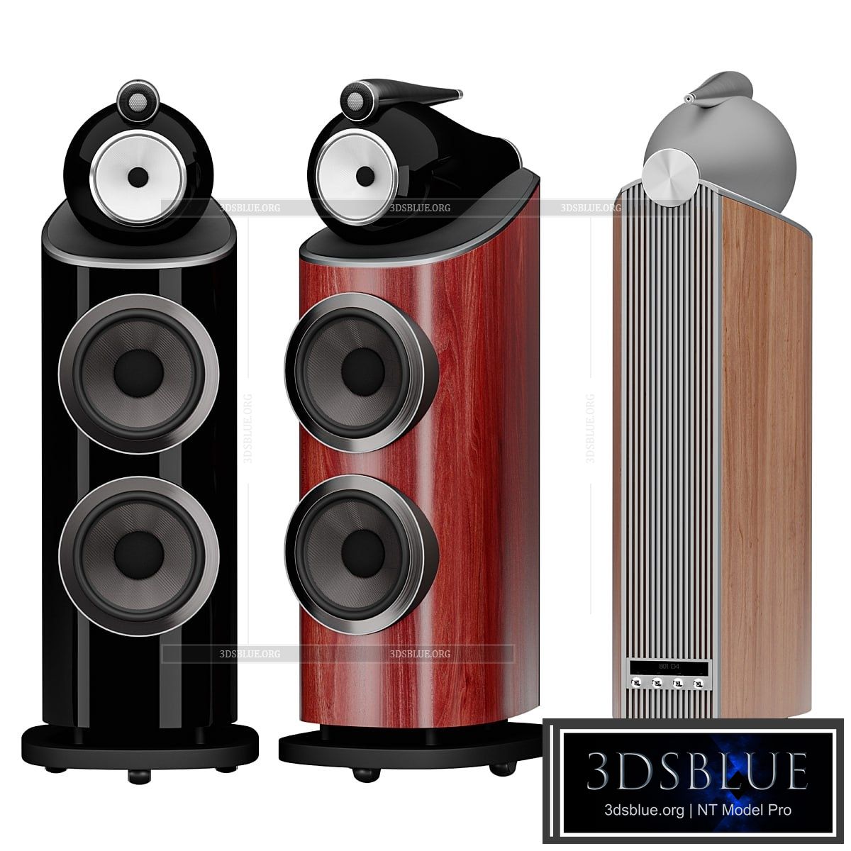 801 D4 Tower Speaker 3DS Max - thumbnail 3