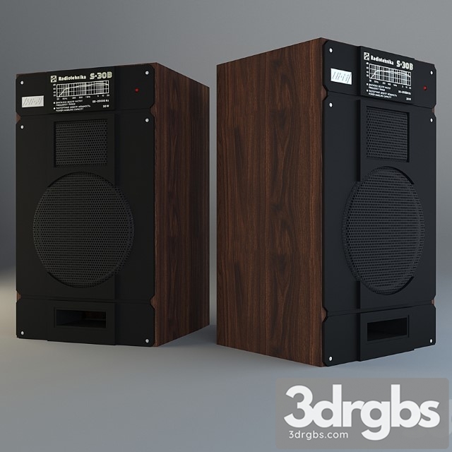 Acoustic System Radiotehnika S30b 3dsmax Download - thumbnail 1