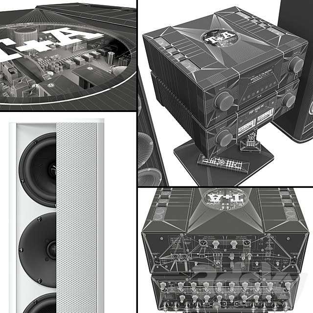 Acoustic system T + A. MP 3100 HV PA 3100 HV. 3DS Max Model - thumbnail 3