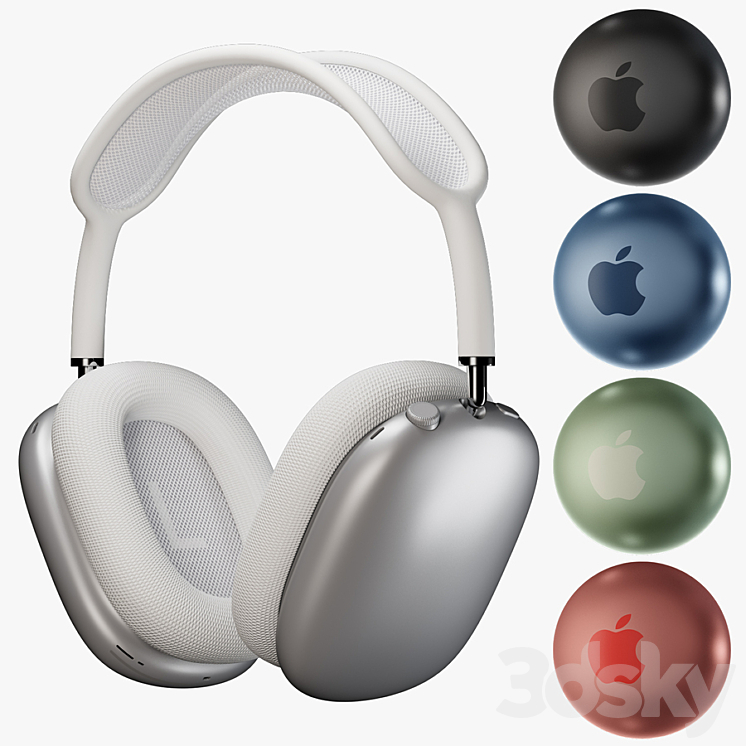 Apple airpods max 3DS Max - thumbnail 1