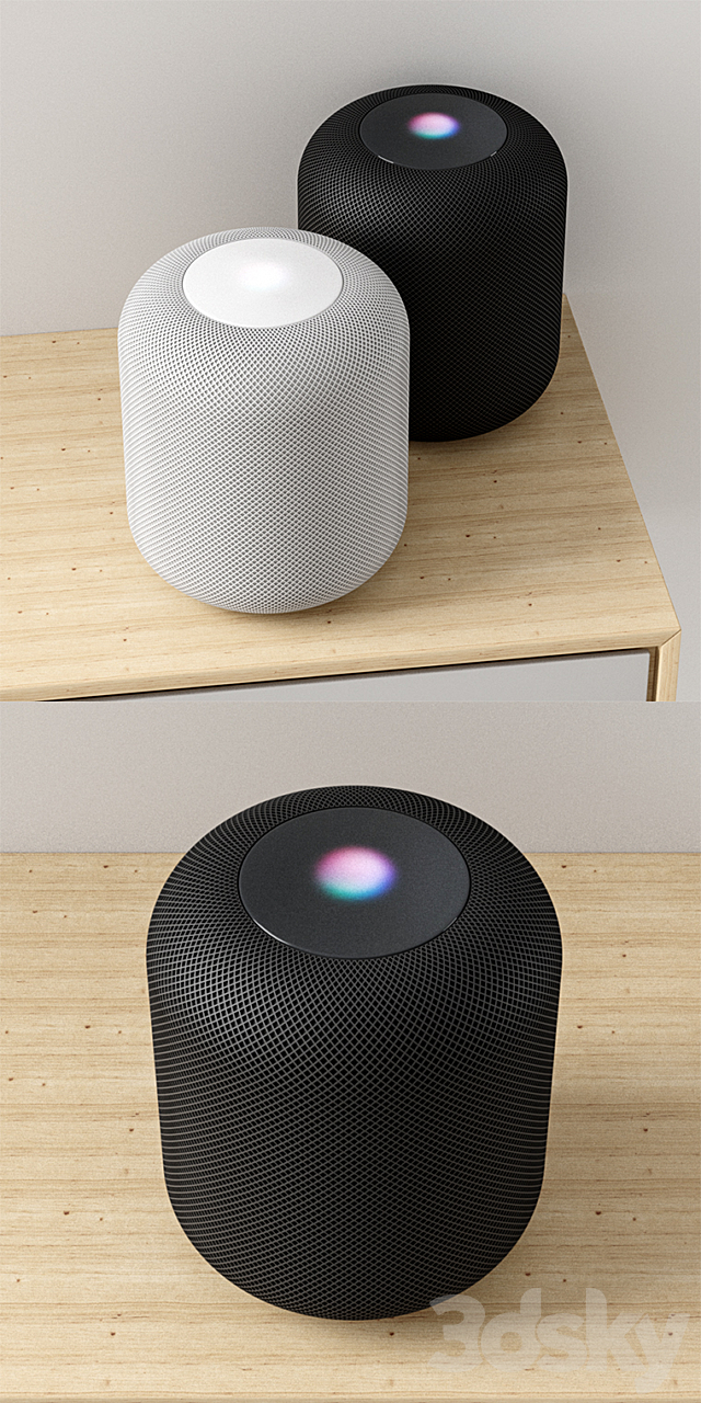 Apple HomePod 2017 3DS Max Model - thumbnail 2