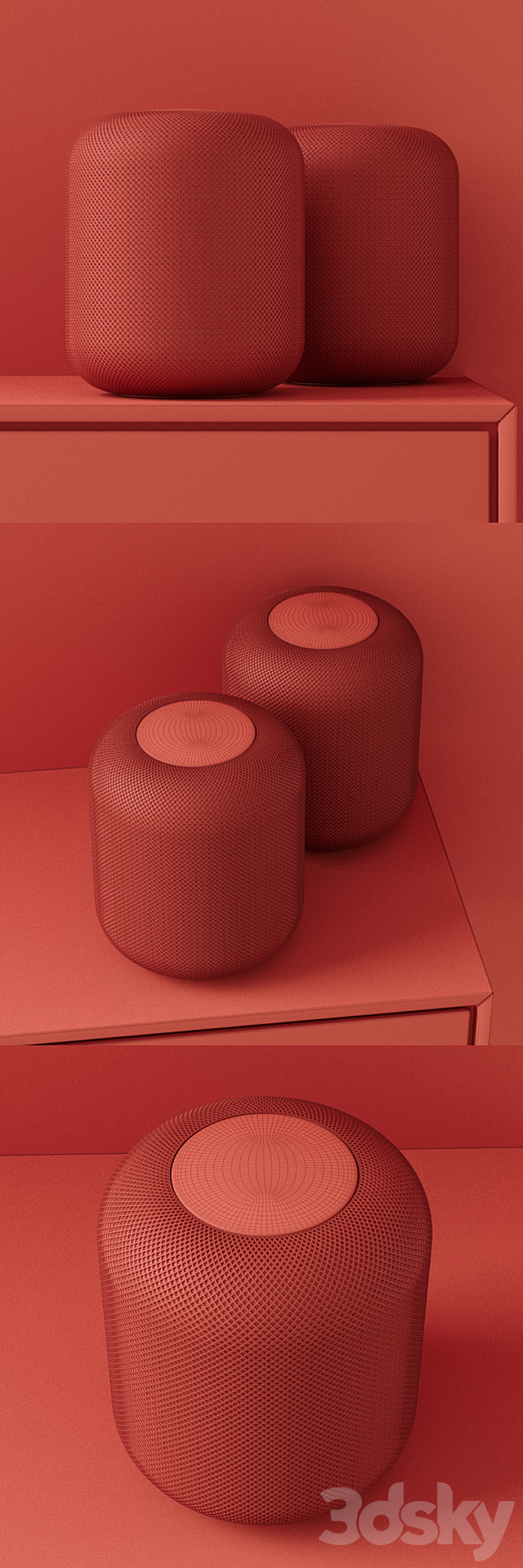 Apple HomePod 2017 3DS Max Model - thumbnail 3