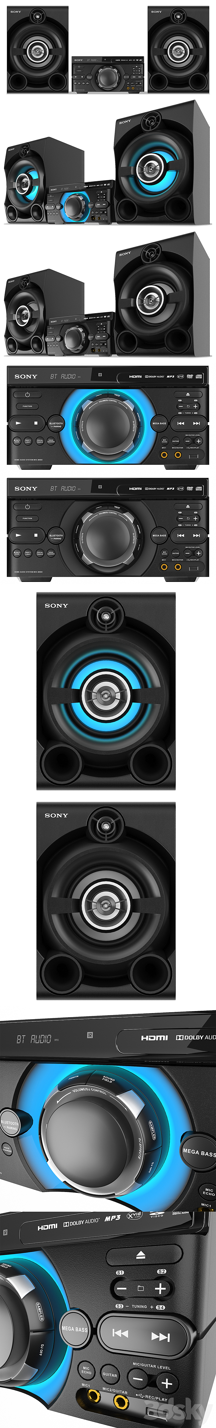 Audio system Sony MHC-M60D 3DS Max - thumbnail 2
