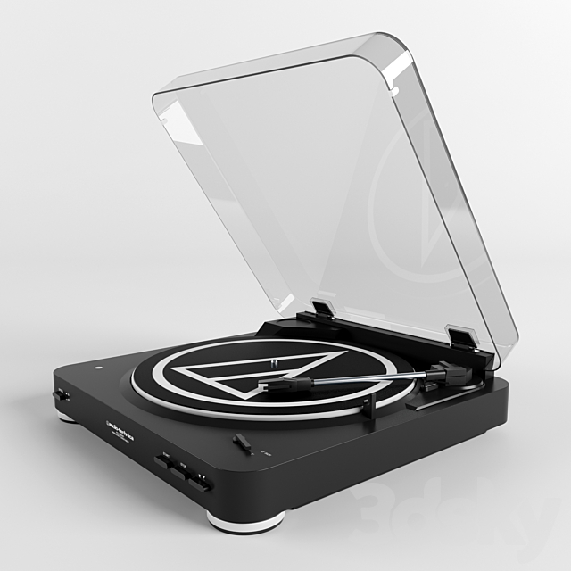 Audio technica turntable 3DS Max Model - thumbnail 2