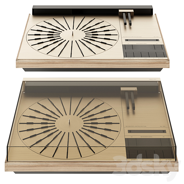 bang&olufsen beogram 400c turntable vinyl 3ds Max - thumbnail 2