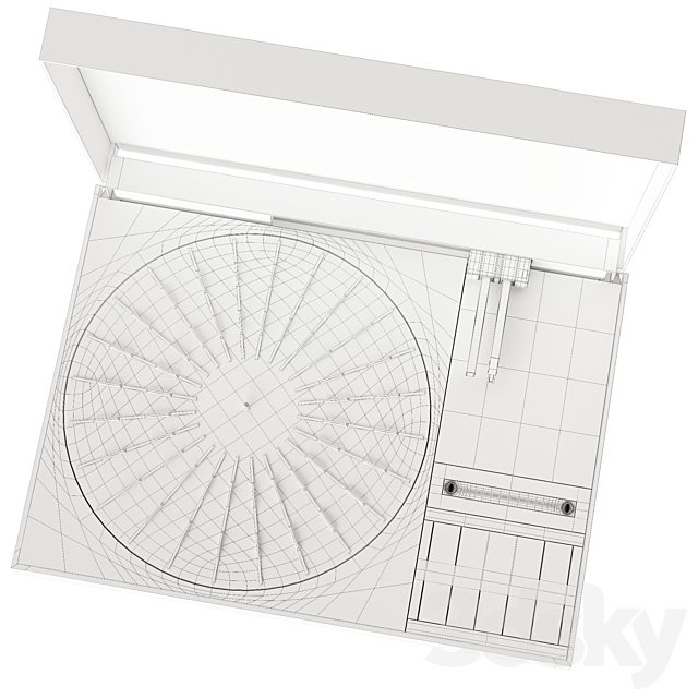 bang&olufsen beogram 400c turntable vinyl 3ds Max - thumbnail 3