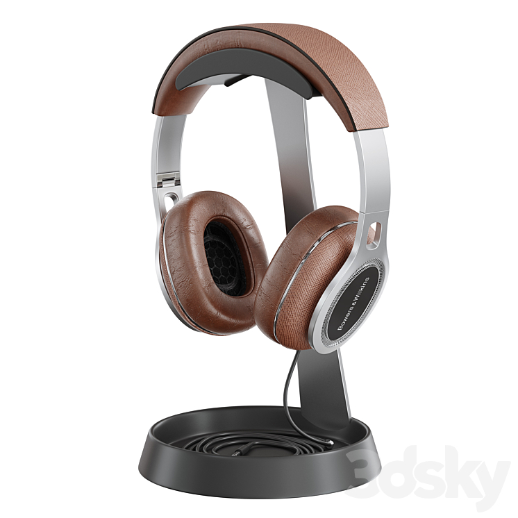 bowers wilkins p9 signature headphones 3DS Max Model - thumbnail 3