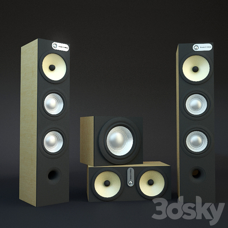 Bowers & Wilkins Speakers 3DS Max - thumbnail 1