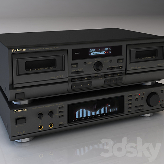 cassette deck and sound processor 3DSMax File - thumbnail 1