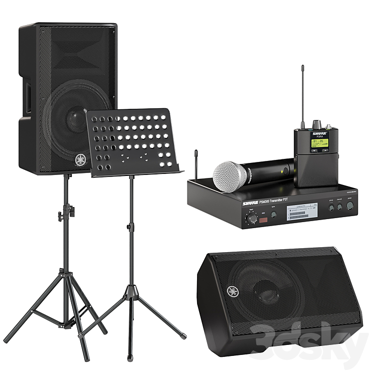 Concert accessories 3DS Max Model - thumbnail 1