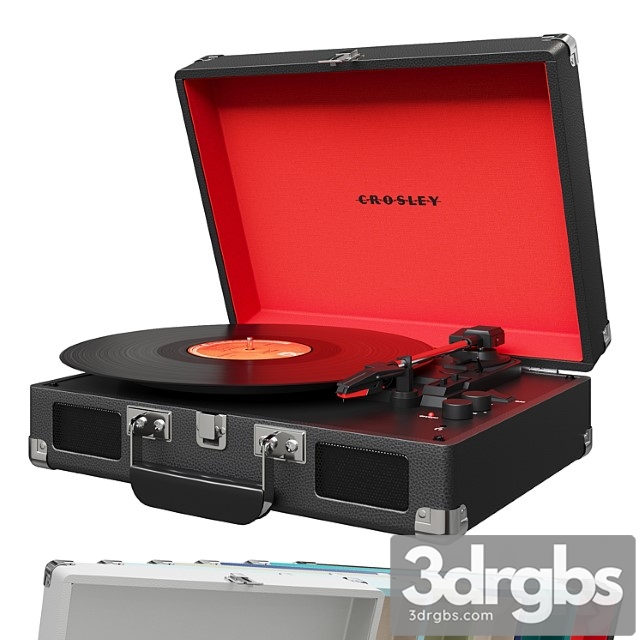 Crosley cruiser deluxe portable vinyl player - thumbnail 1