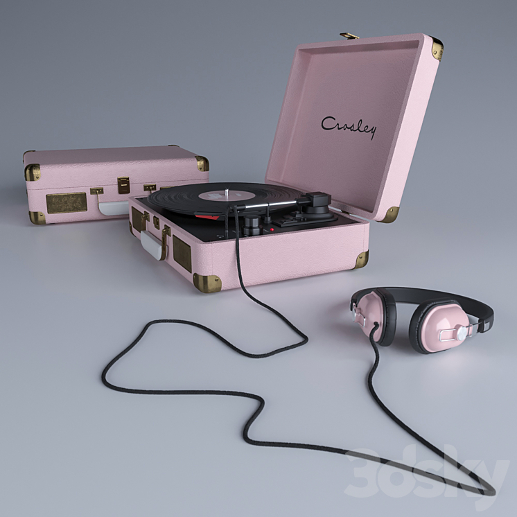 Crosley Vinyl player 3DS Max - thumbnail 1