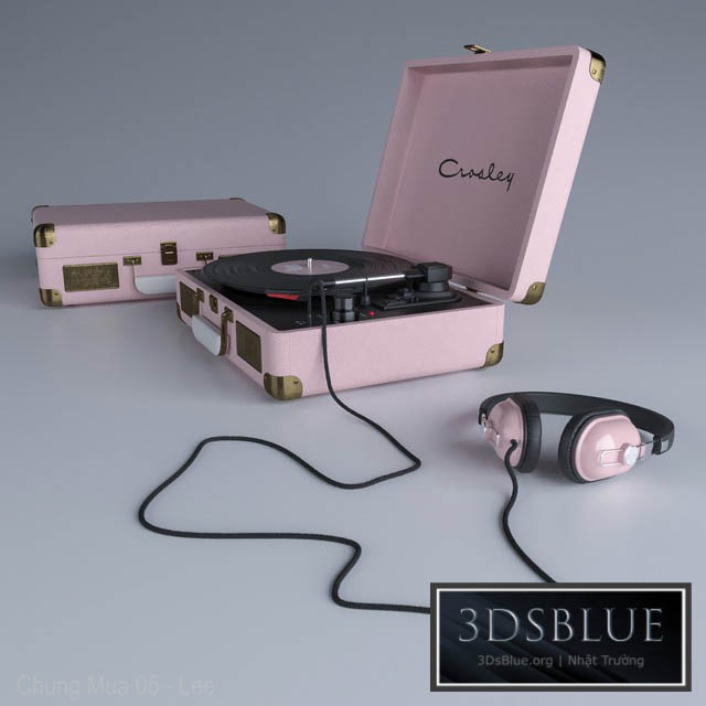 Crosley Vinyl player 3DS Max - thumbnail 3