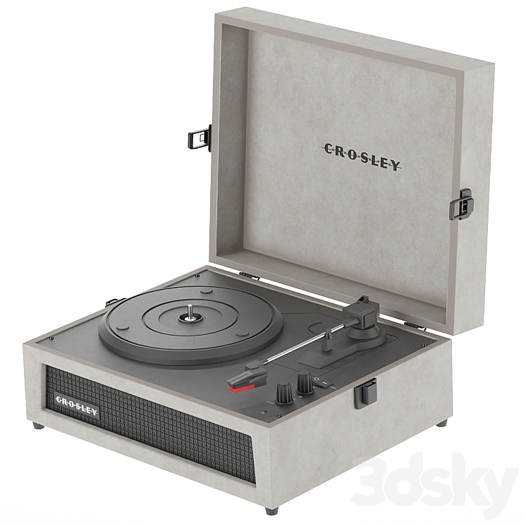 Crosley Voyager CR8017A-GY4 3DS Max - thumbnail 1