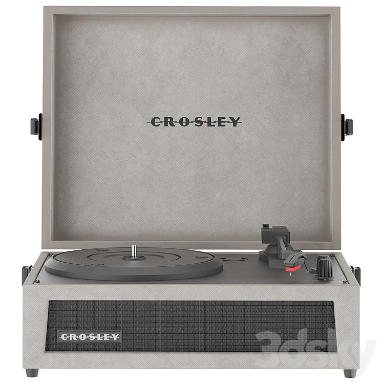 Crosley Voyager CR8017A-GY4 3DS Max - thumbnail 2