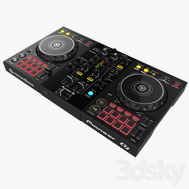 DJ Controller DDJ-400 3ds Max - thumbnail 1