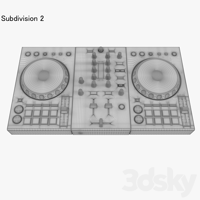 DJ Controller DDJ-400 3ds Max - thumbnail 3