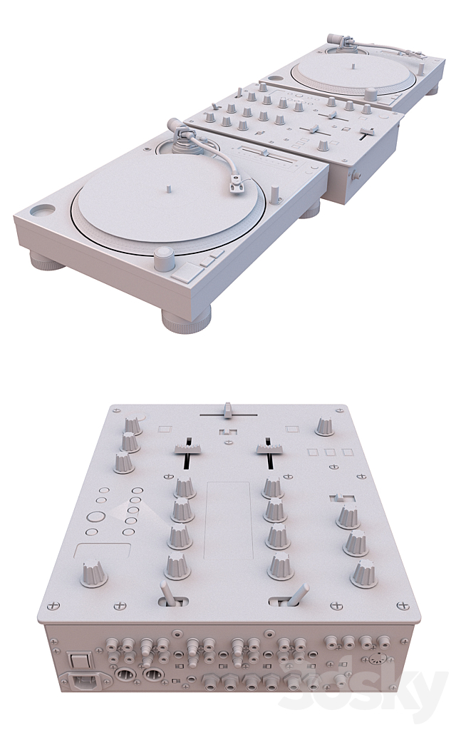 Dj mixer 3ds Max - thumbnail 3