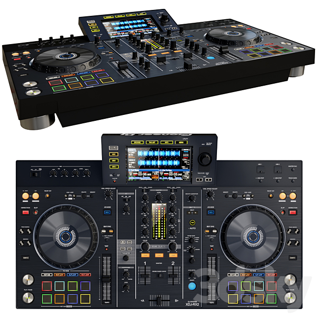 DJ-SYSTEM PIONEER XDJ-RX2 3DS Max Model - thumbnail 2