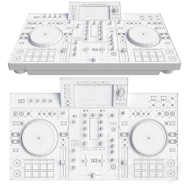 DJ-SYSTEM PIONEER XDJ-RX2 3DS Max Model - thumbnail 3