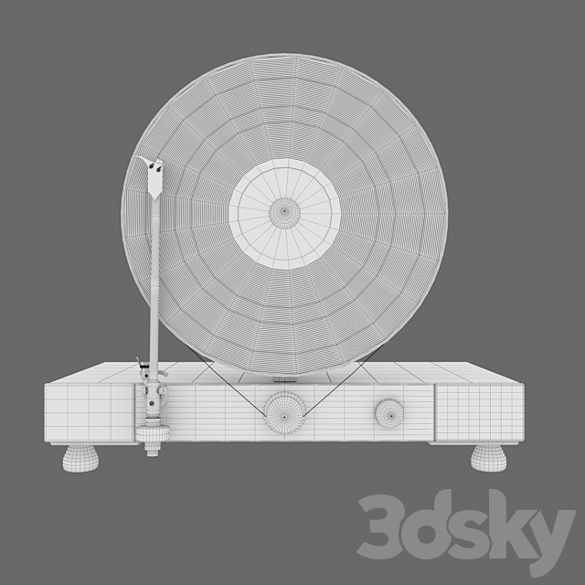 Floating Record Vertical Turntable 3DSMax File - thumbnail 3