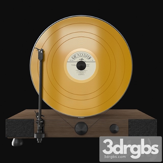 Floating record vertical turntable - thumbnail 1