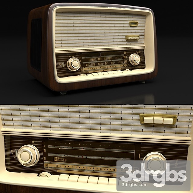 Graetz Vintage Radio 3dsmax Download - thumbnail 1