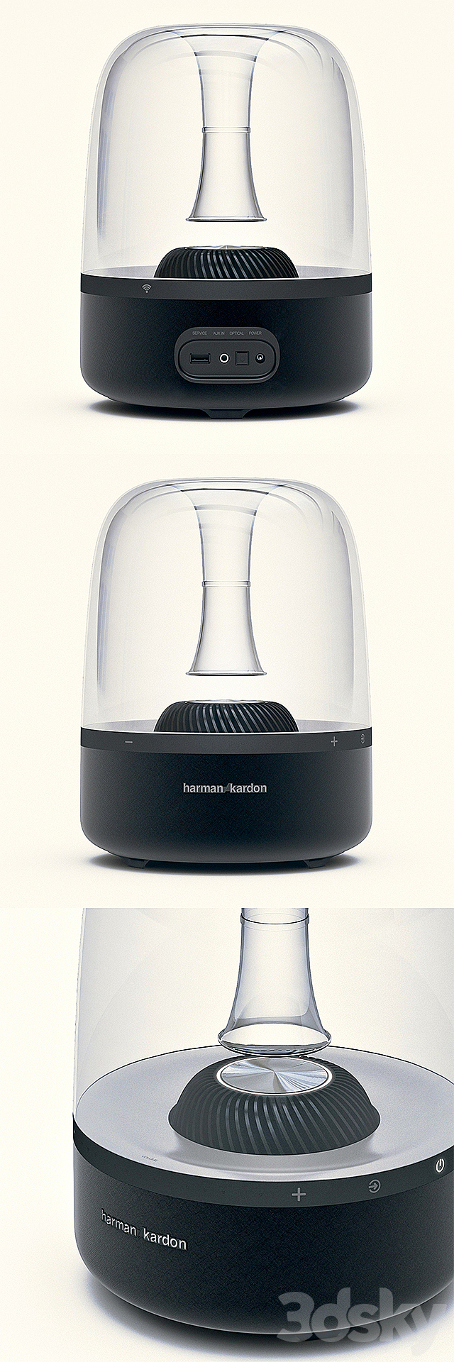 Harman Kardon Aura b & w 3DS Max Model - thumbnail 1