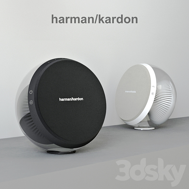 Harman Kardon Nova Black & White 3ds Max - thumbnail 1