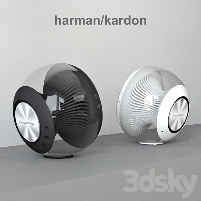 Harman Kardon Nova Black & White 3ds Max - thumbnail 2