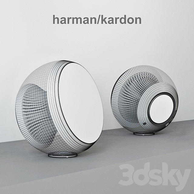 Harman Kardon Nova Black & White 3ds Max - thumbnail 3