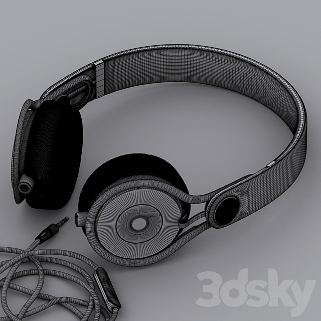 Headphones Beats MIXR 3DS Max Model - thumbnail 2