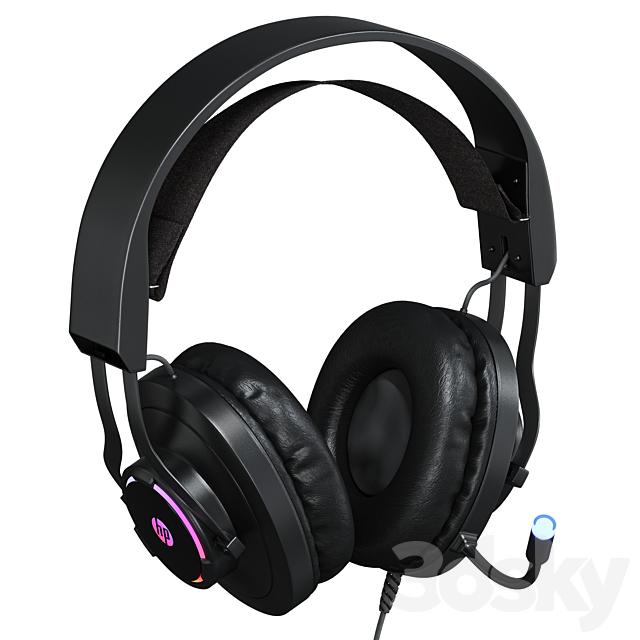 Headphones HP H360 3DS Max Model - thumbnail 3