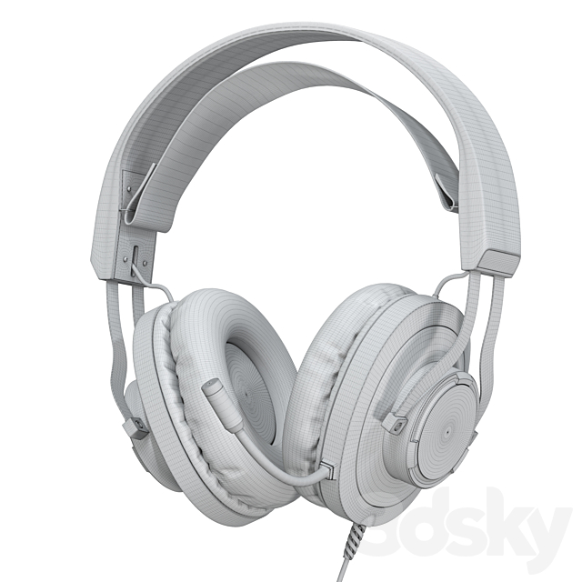 Headphones HP H360 3DS Max Model - thumbnail 5