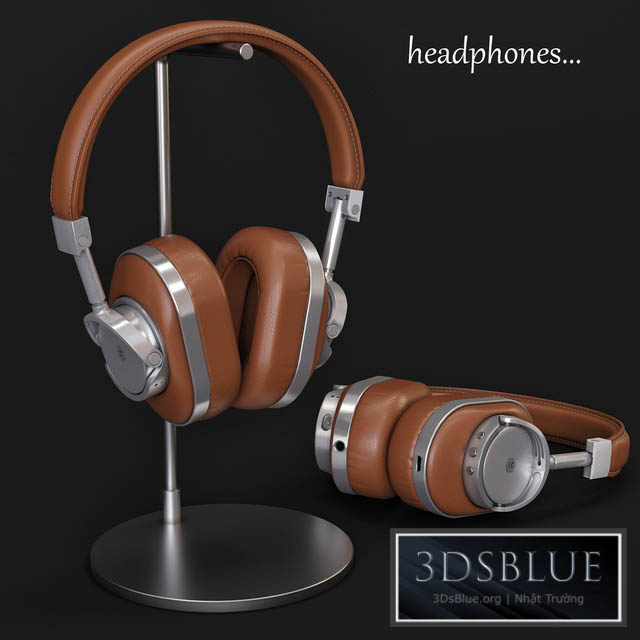 Headphones Master & Dynamic MW60S2 Brown \/ Silver 3DS Max - thumbnail 3