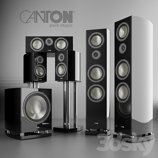 Hi-Fi speaker set Canton Vento 3DSMax File - thumbnail 1