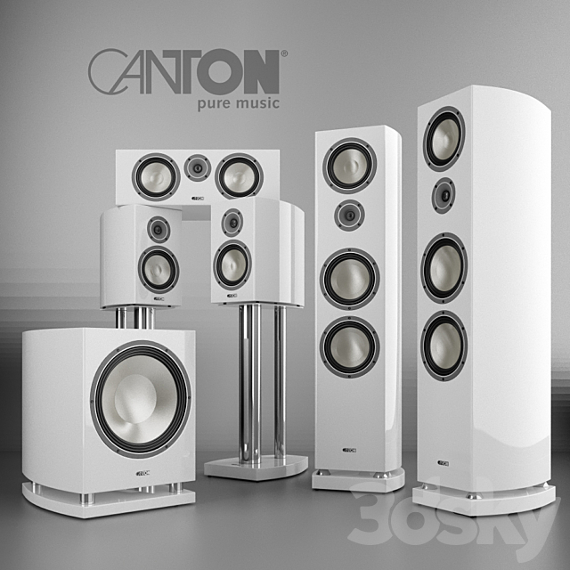 Hi-Fi speaker set Canton Vento 3DSMax File - thumbnail 2